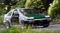 土屋圭市AE86一直線 カーボンルーフとカーボンドアで超本気アタック!!